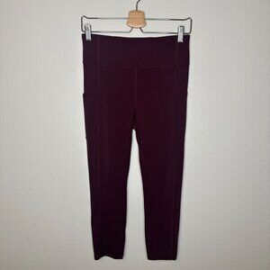Lululemon Invigorate High-Rise Crop 23" Sz 8 Athletic Activewear Gym Pull On Str